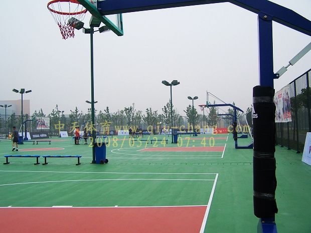 武汉室外硅PU篮球场